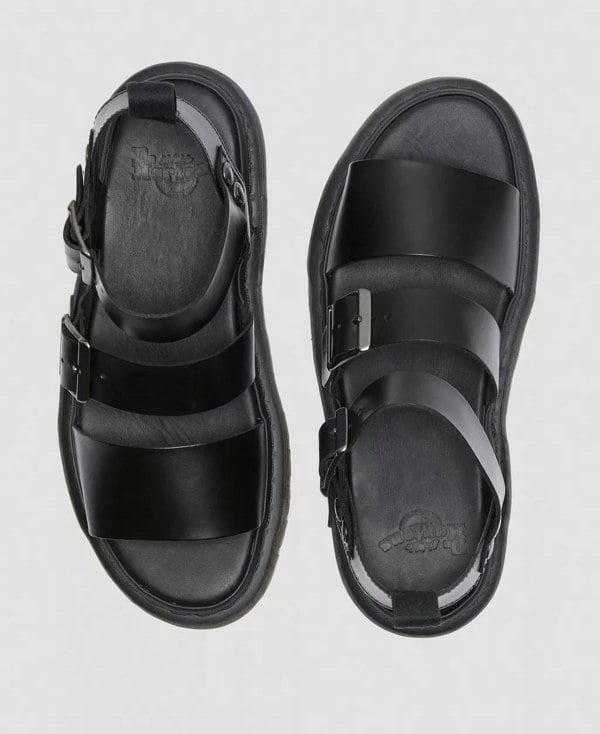 Dr. Martens Gryphon Brando Leather Women's Black Sandals
