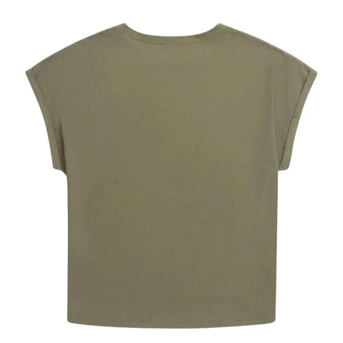 Animal Womens Holly Logo Organic T-Shirt - Khaki Green - Khaki Green - 100% Organic Cotton