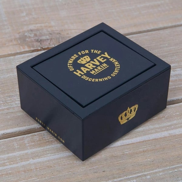 T. H. Baker Harvey Makin Oval Cufflinks In Engraveable Box CL284