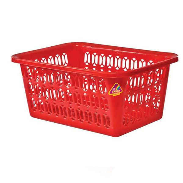 Leecroft 37cm Handy Basket Red 37 x 26 x 16cm - One Colour - 