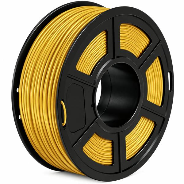ATEK PLA 3D Printer Filament 1.75mm 1kg Gold Spool Low Warp FDM Printing