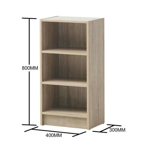 Timber Art Design Small 3 Tier Cube Bookcase Display Shelving Storage Unit Wood Furniture