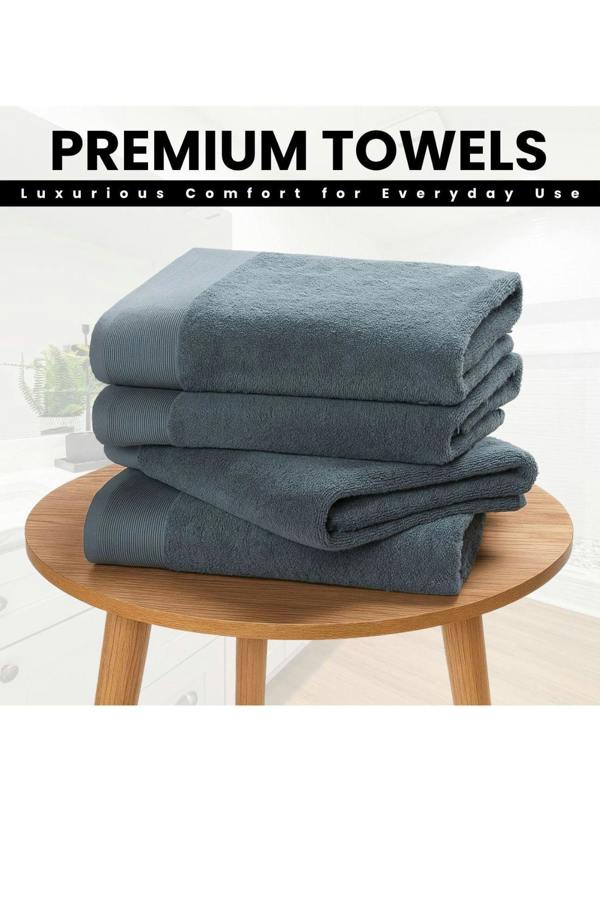 Ezysleep Luxe Collection 4 Piece Egyptian Bathsheet Set