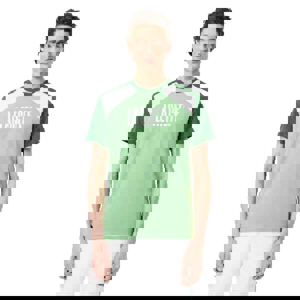 Lacoste Mens Colour Block T-Shirt - Green