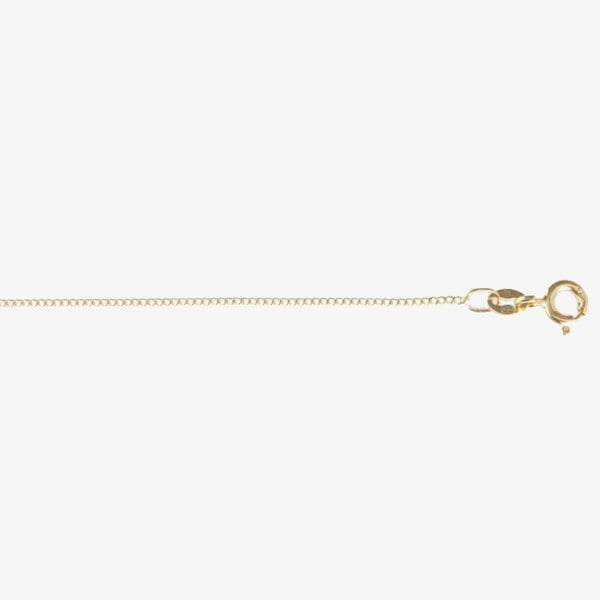 T. H. Baker 9ct Yellow Gold Fine Curb Chain CC008