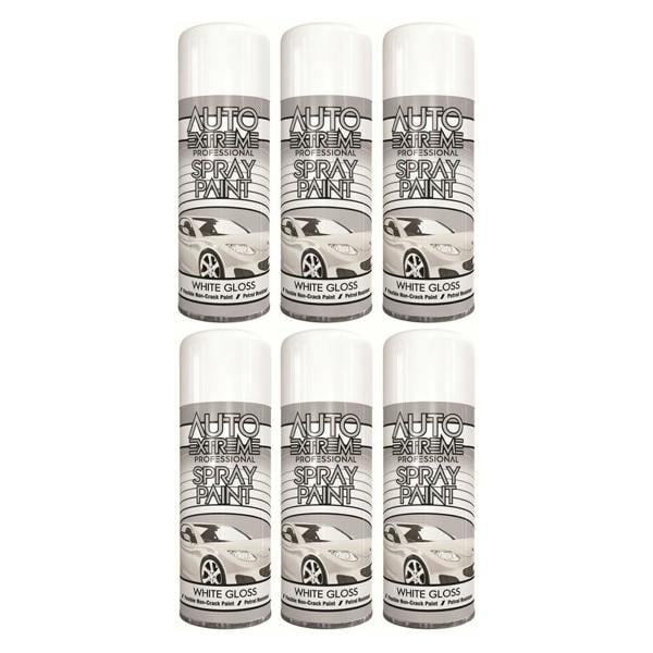 Auto Extreme 6X Auto Extreme White Gloss Spray Paint 400ml