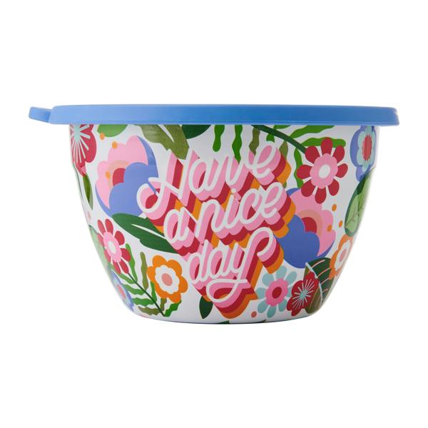 S'well 3pc Steffi Lynn 1.9L Vibrant Salad Bowl Kit with 60ml Dressing Pot, Tray