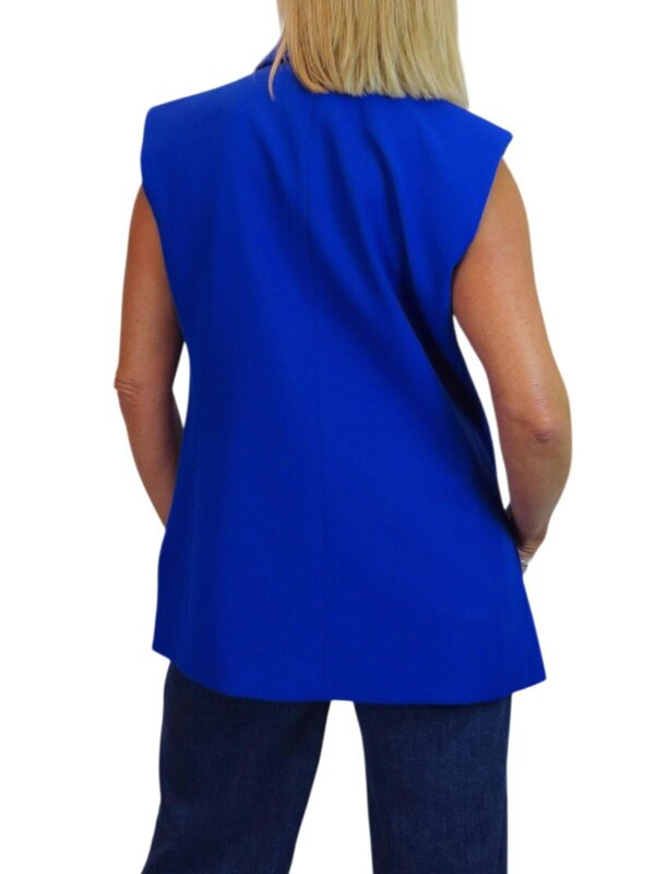 Paulo Due Oversized Sleeveless Blazer Waistcoat