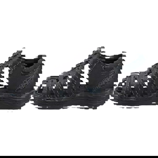 Hush Puppies Albert Leather Men's Black Sandals