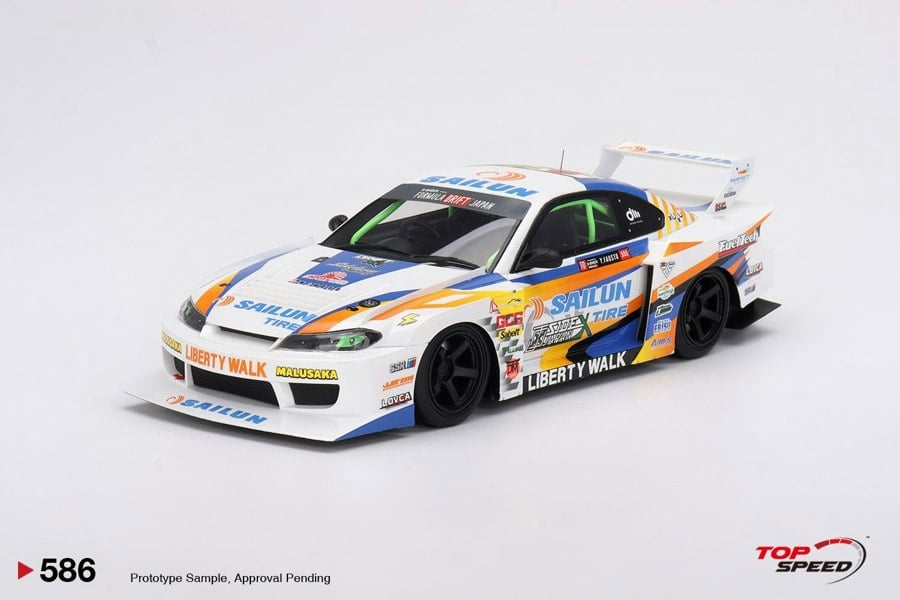 TSM Nissan LB-Super Silhouette S15 Silvia #555 2023 Form Drift Japan 1:18 TS0586