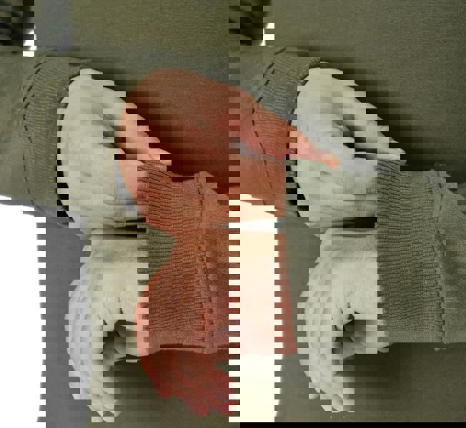 Smart Living Classic Plain Crew Neck Long Sleeve Pullover Sweatshirt Jumper - Khaki