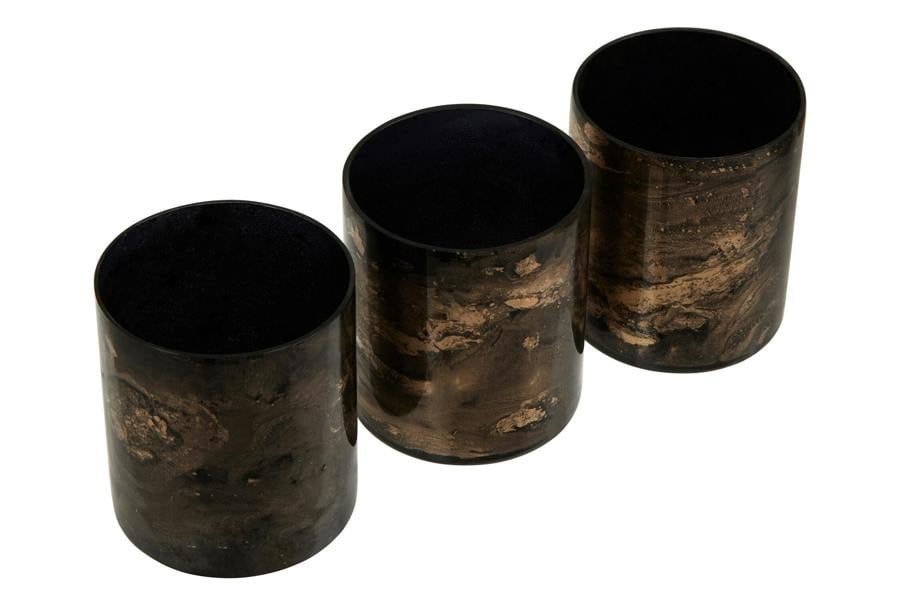 Interiors by Premier Set of 3 Gaia Tealight Holders