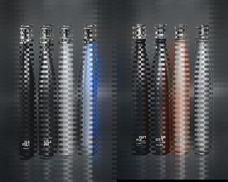 Built New York Built 500 ml Double Walled Stainless Steel Water Bottle Silver