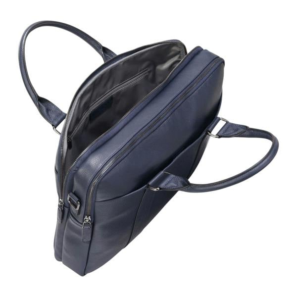 Infinity Leather Genuine Leather Laptop Business Briefcase Office Work Travel Bag - Sutton