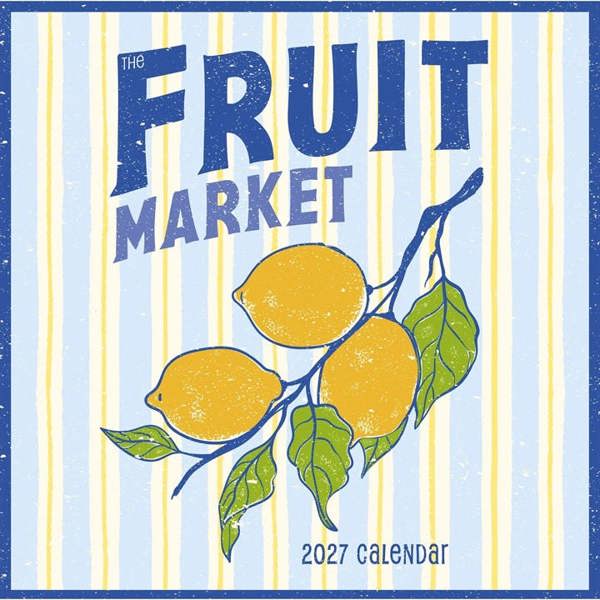 Fruit Market Calendar 2027, Wall Calendars, Month To View, Lifestyle, Gift