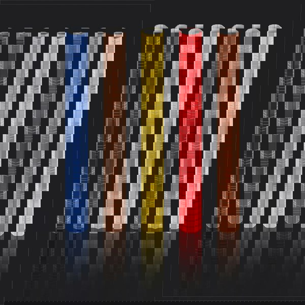 FX Lab MIRROR MAT 30X30CM RED 10mm Facets