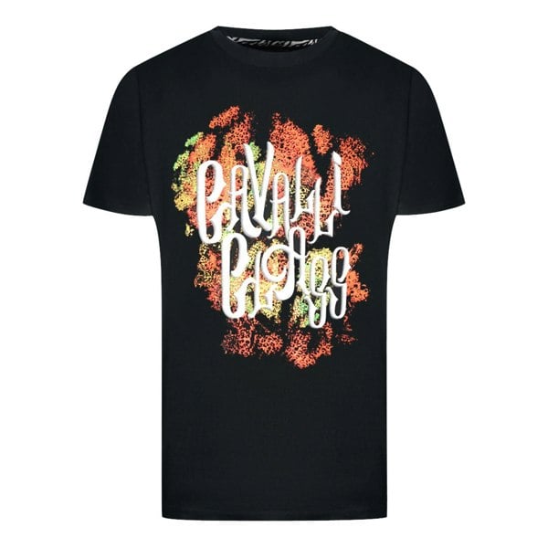 Cavalli Class Bold Logo T-Shirt - Black