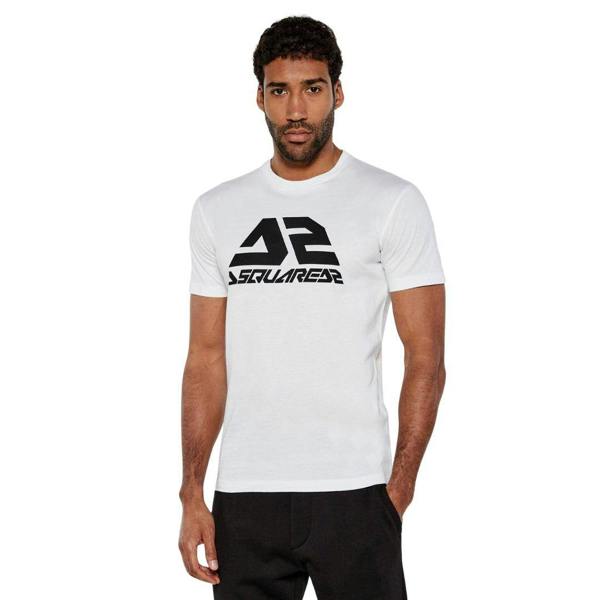DSquared2 Mens Bold Logo Cool Fit T-Shirt - White - 