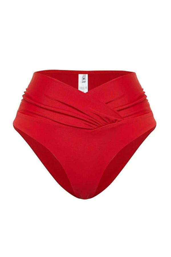 WOVCOR V-Cut Regular High Waist Bikini Bottom