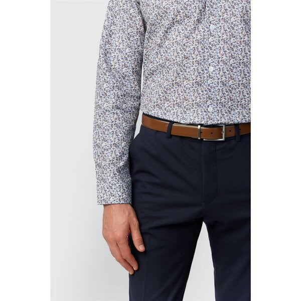 Alexandre Silver Alexandre Tailored Blue Thyme Floral Printed Shirt