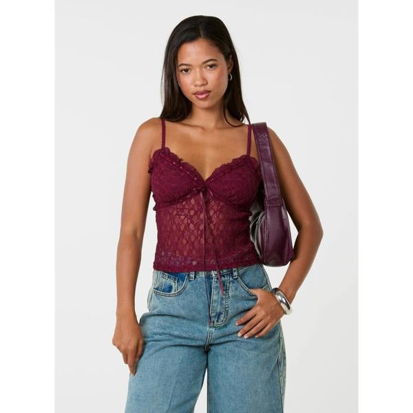 Pink Vanilla Lace Cami Top