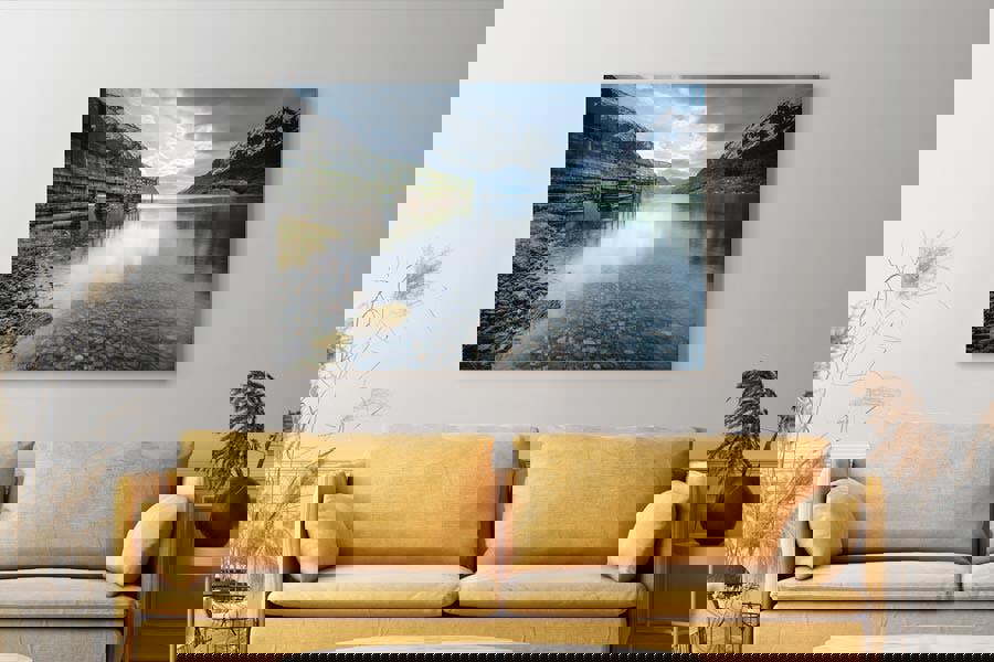 Scandinavian landscape art print