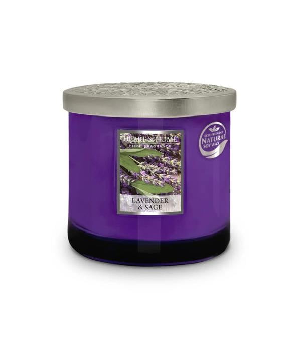 Heart & Home Lavender & Sage - 2 Wick Ellipse Candle