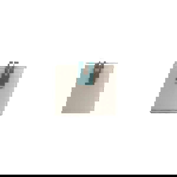 Eastern Counties Leather Cassie Contrast Panel Leather Purse - Grey/Aquatic