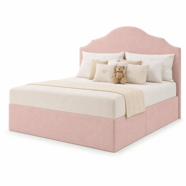 Great British Beds Paisley Divan Bed - Pink Plush