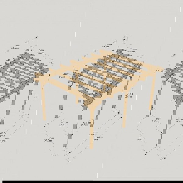 Large Size Heavy Duty Double Pergola Complete DIY Kit, Quality Tanalised Timber.