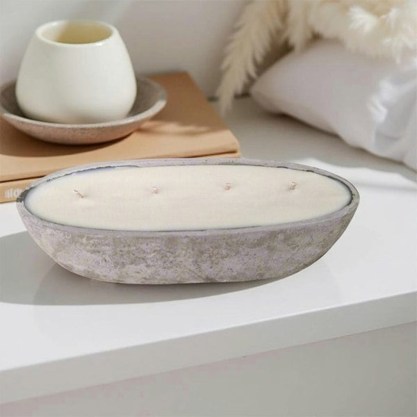 Ralph’s Orchard Multi Wick Concrete Oval Loaf Bowl Candle