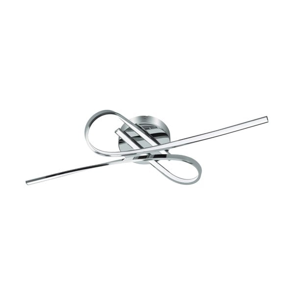 EGLO Selvina 1-Light LED Knotted White/Chrome Ceiling Light