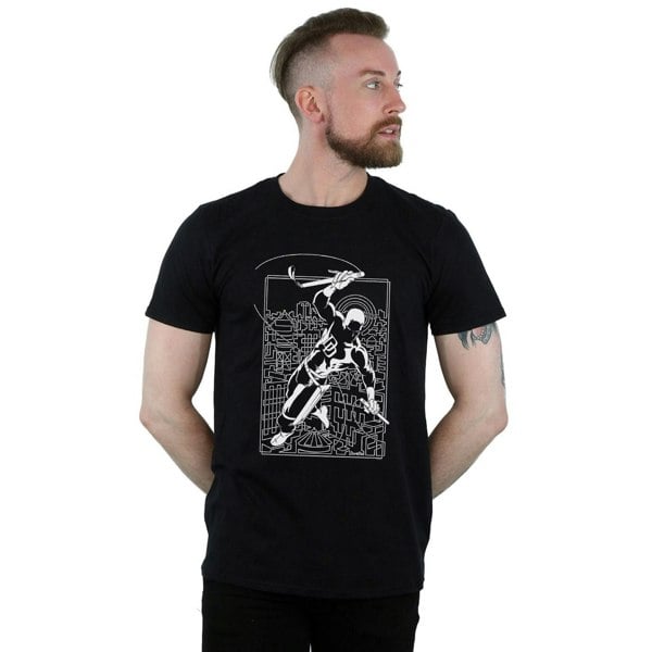 Marvel Mens Daredevil Silhouette T-Shirt - Black