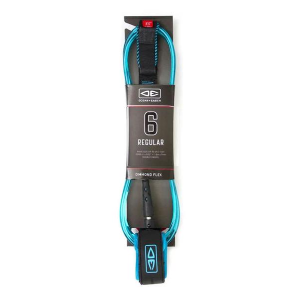 Ocean & Earth 6’0 Regular Moulded Surfboard Leash Blue