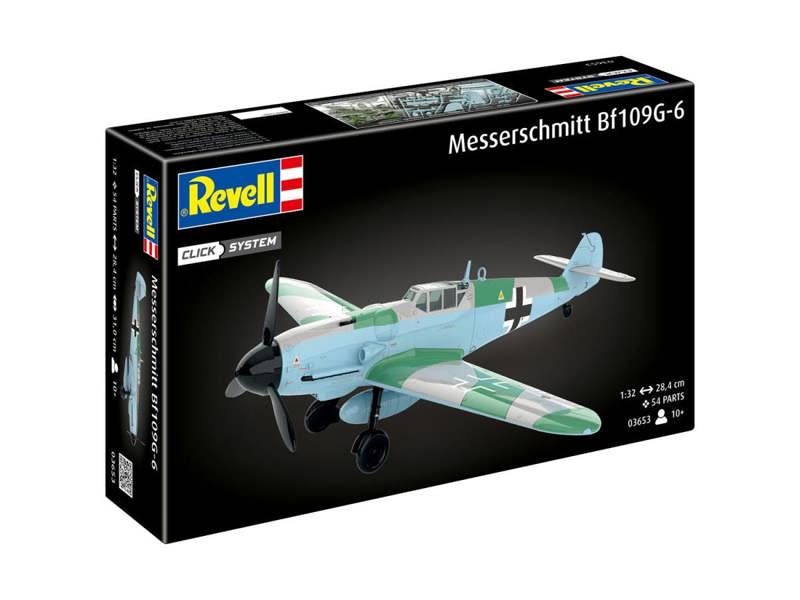 Revell German Messerschmitt Bf109G-6 Click System Kit (1:48 Scale)