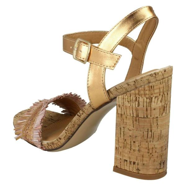 Spot On Ladies Spot On Chunky Heel Sandals