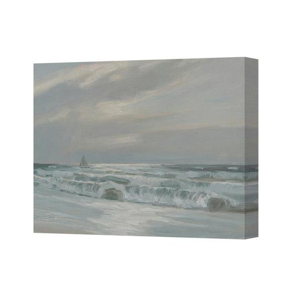 Benjamin Tate Design Seascape Canvas Wall Art Coastal Ocean Painting With Sailboat