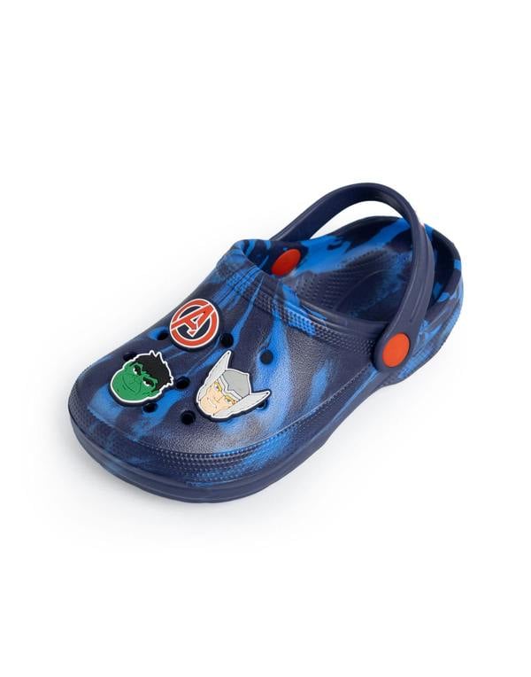 Marvel Avenger Boys Blue Multi Character Clogs