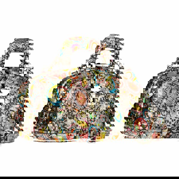 Embassy London Gazelle - Navy & Pink - Women’s leather top handle & crossbody bag