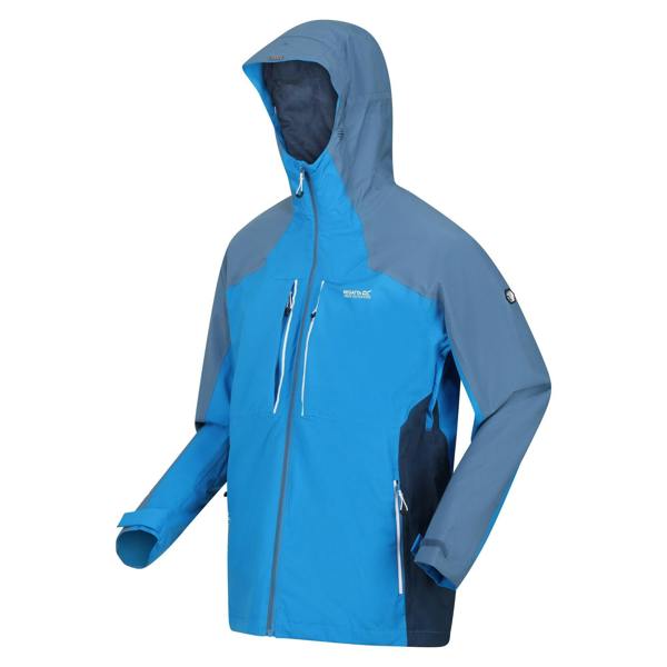 Regatta Mens Raddick Waterproof Jacket - Indigo Blue/Stellar - 