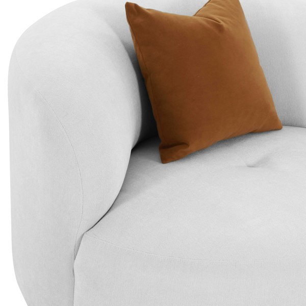 Furniture Edit Fickle Grey Velvet Swivel Chair