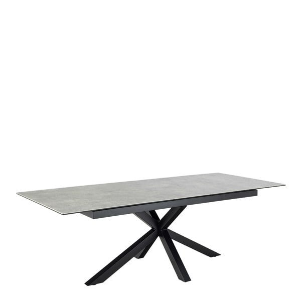 Furniture To Go Heaven Extendable Dining Table with Ceramic Grey Top 200cm
