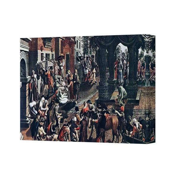 Benjamin Tate Design Canvas Print Historical City Square Crowded Scene Wall Art