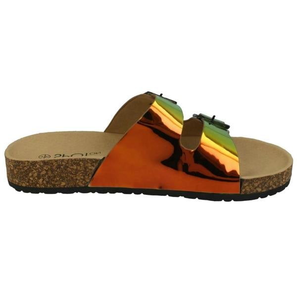 Spot On Ladies Spot On Holographic Sandals F00227