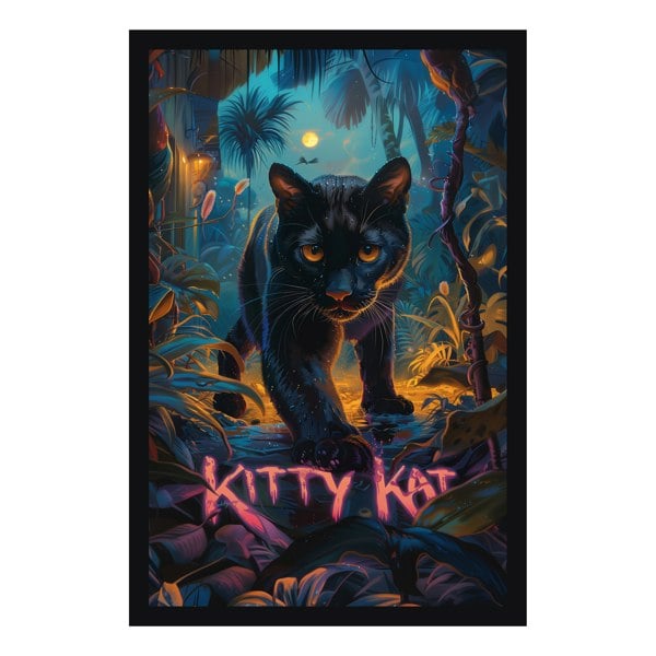 Love Frankie Kitty Kat Panther Tea Towel