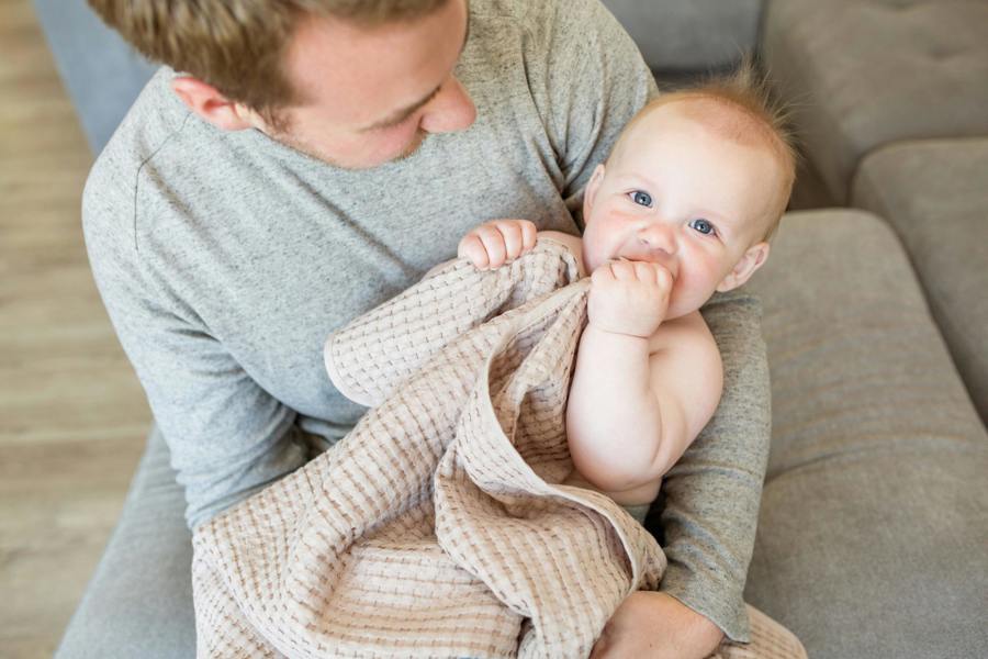 Lulujo - Waffle Blanket - Sand