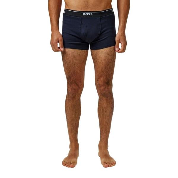Boss Mens Logo Boxer Shorts (Pack of 2) - Navy Blue - 
