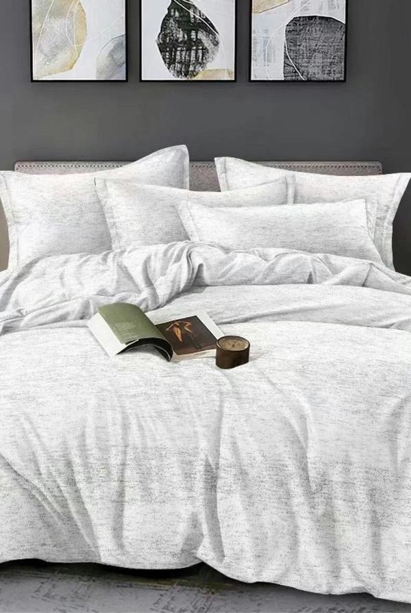 Ezysleep Silver Marl Printed Duvet Set
