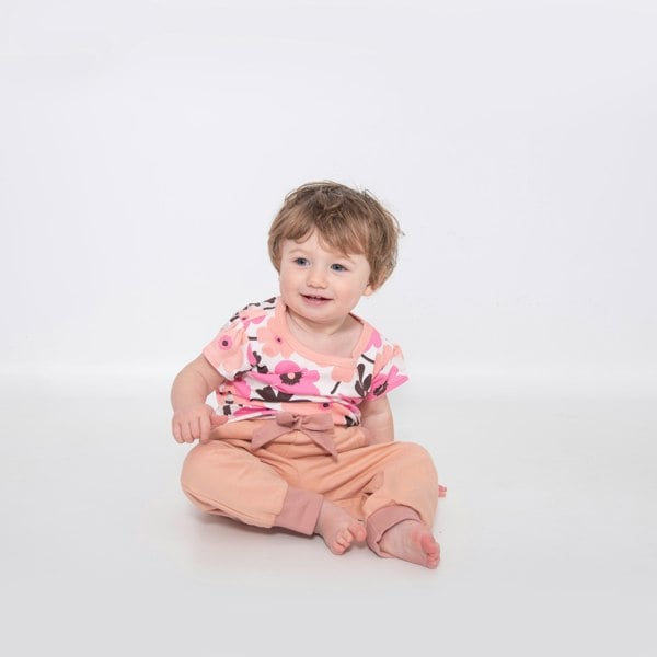 Luca and Rosa Girls Pink Jersey Lounge Tee