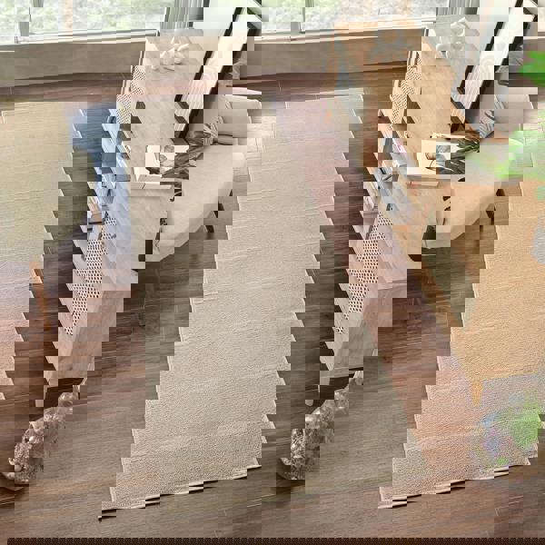 Livabliss Our Pnw Home Cascade-Modern Beige Brown Graphic High Pile Rug